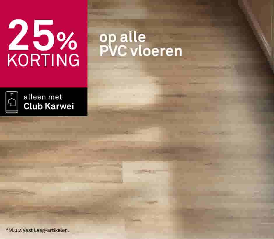 25% korting op alle PVC vloeren