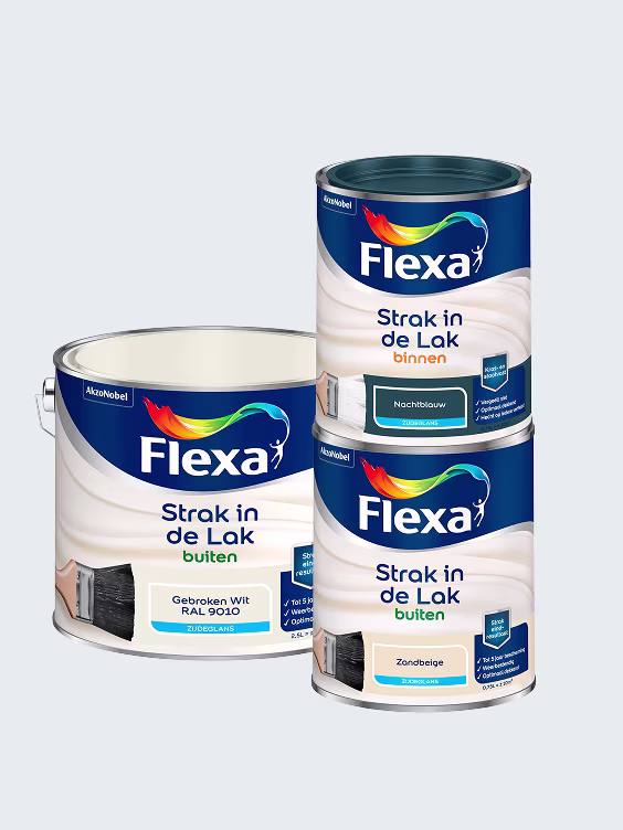 40% korting op bijna alle Flexa Strak in de Lak binnen en buiten