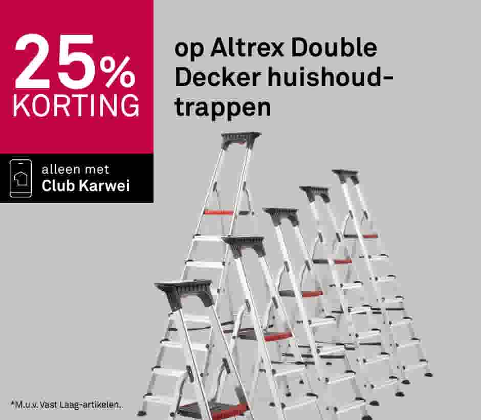 25% korting op Altrex Double Decker huishoudtrappen