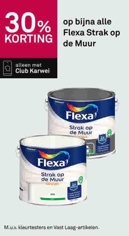 30% korting op bijna alle Flexa Strak op de Muur