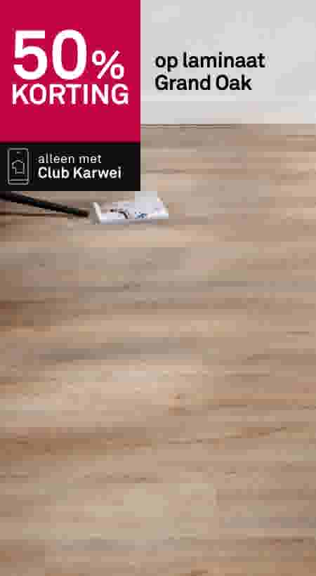 50% korting op laminaat Grand Oak