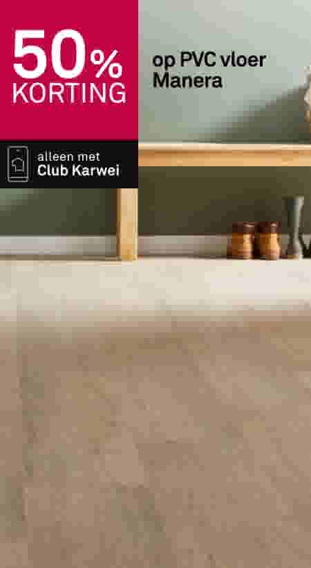 50% korting op PVC vloer Manera