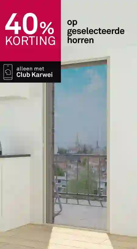 40% korting op geselecteerde horren