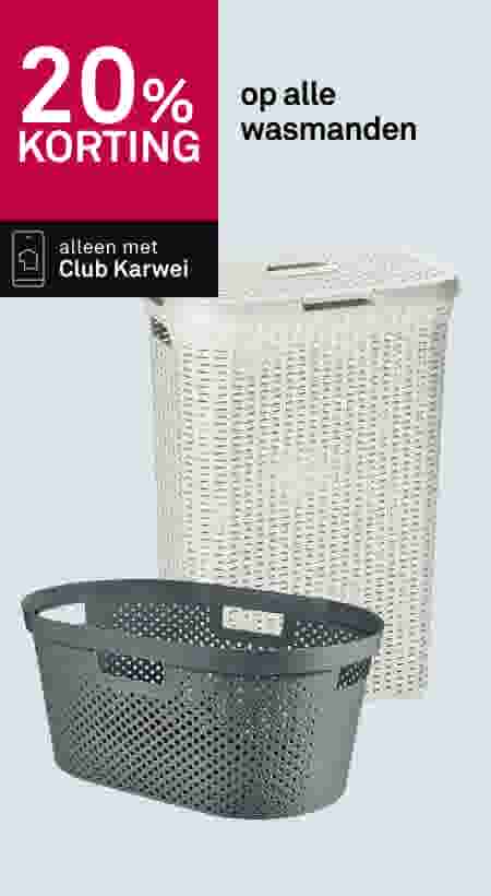 20% korting op alle wasmanden