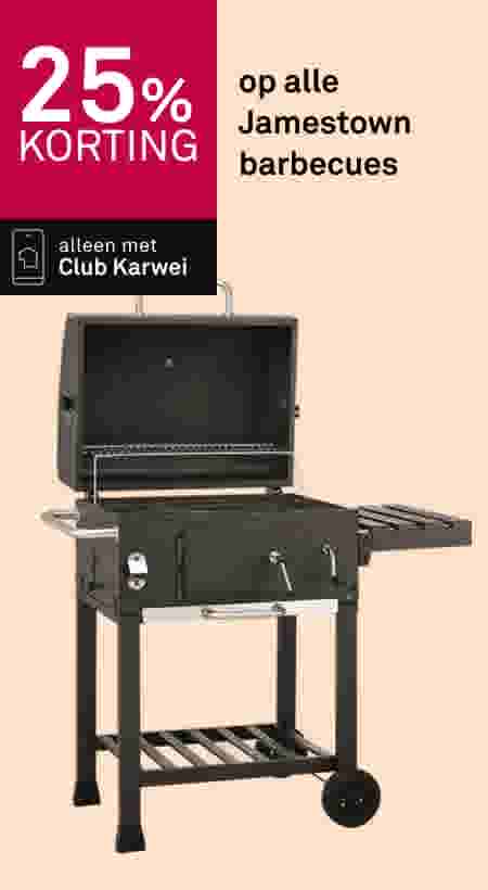25% korting op alle Jamestown barbecues