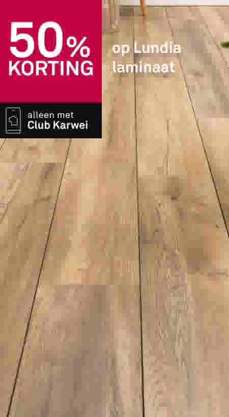 50% korting op Lundia laminaat