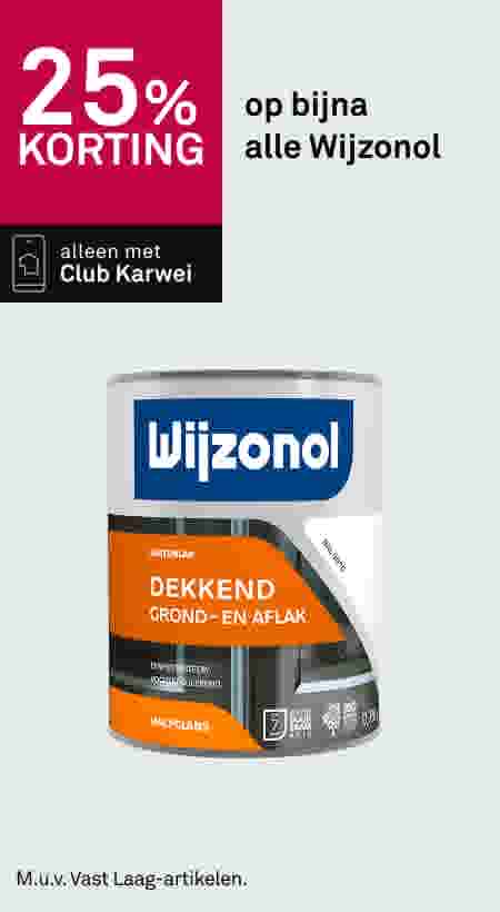 25% korting op bijna alle Wijzonol