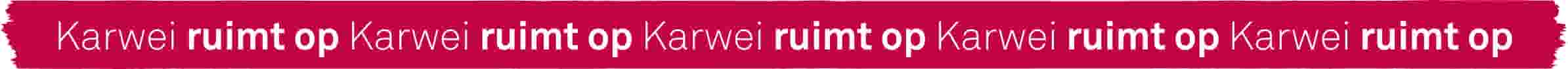 Karwei ruimt op