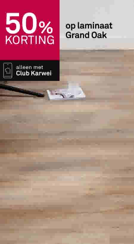 50% korting op laminaat Grand Oak
