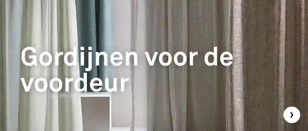 Gordijnen voor de voordeur