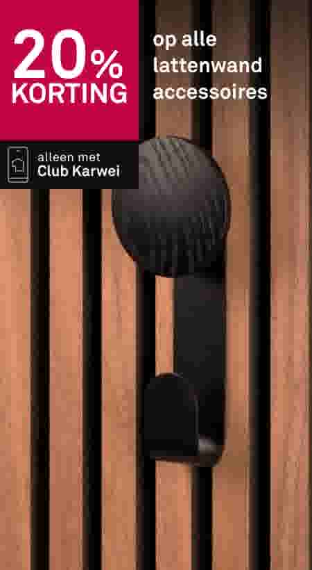 20% korting op alle lattenwand accessoires