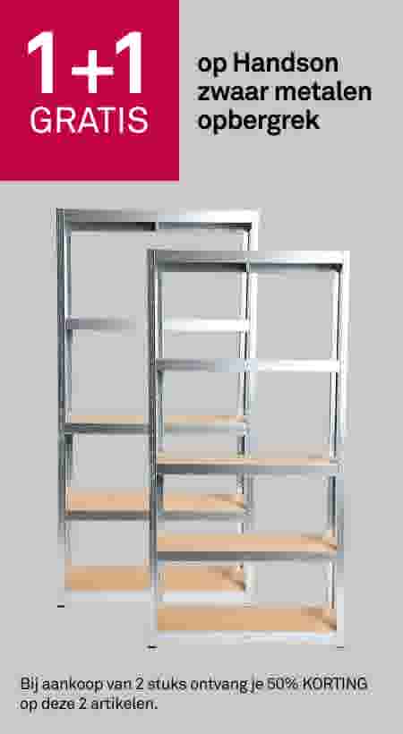 1+1 gratis op Handson zwaar metalen opbergrek