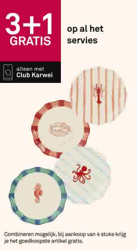 3+1 gratis op al het servies