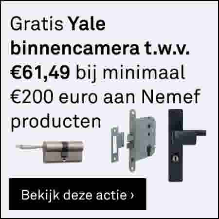 Gratis Yale slimme binnencamera bij €200 aan Nemef producten