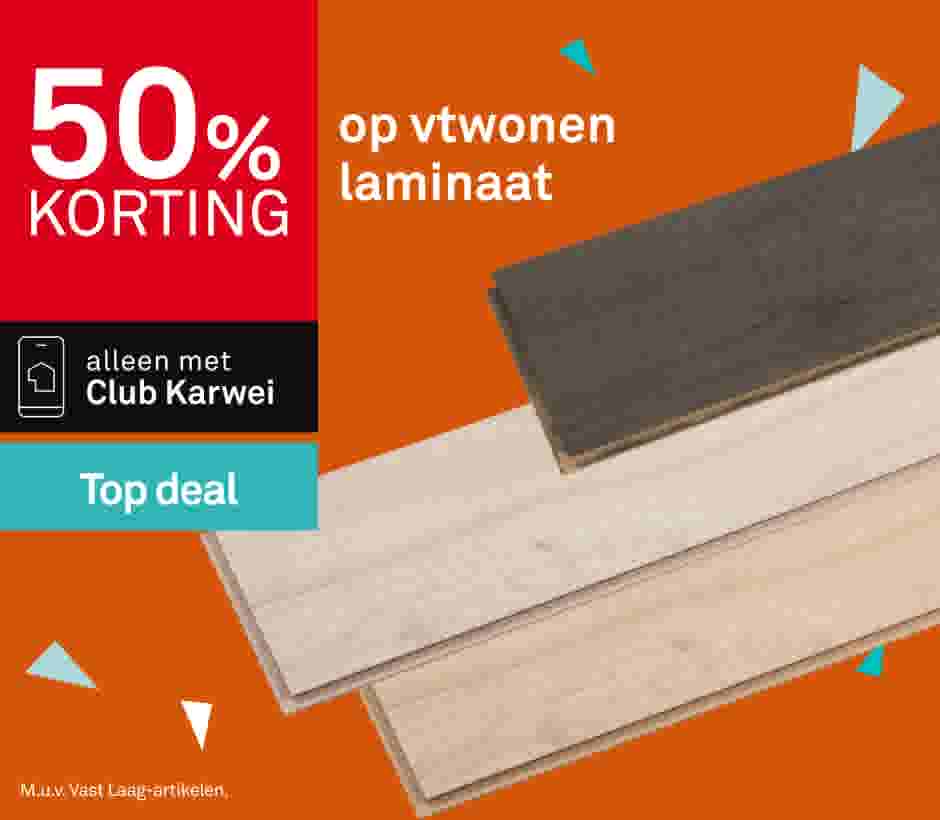 50% korting op vtwonen laminaat