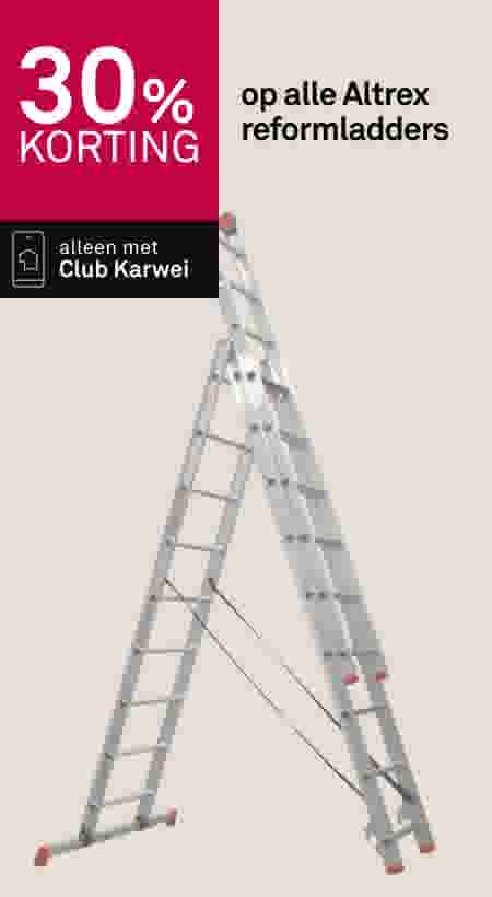 30% korting op alle Altrex reformladders
