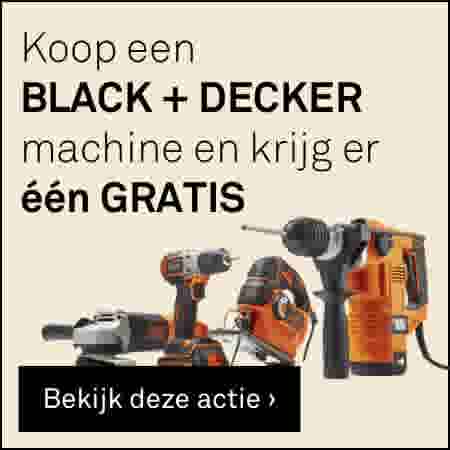 Koop een Black+Decker machine en krijg er één gratis