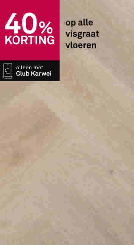 40% korting op alle visgraat vloeren