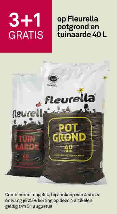 3+1 gratis op Fleurella potgrond en tuinaarde 40 L