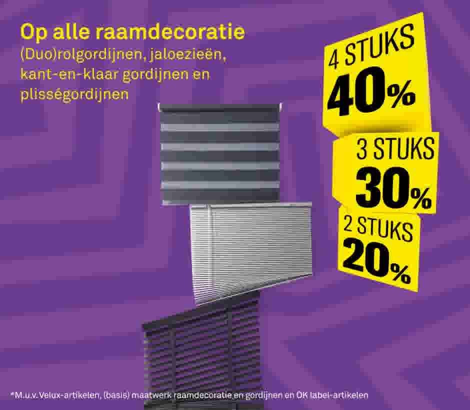 Op alle raamdecoratie