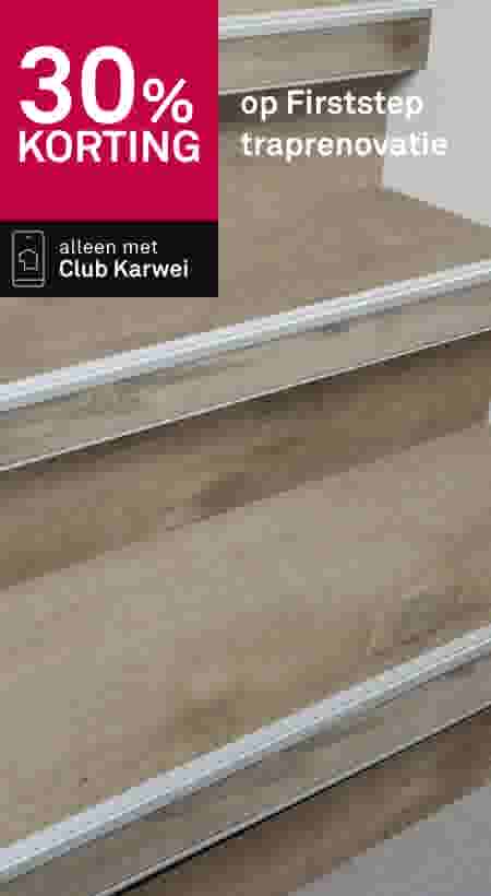30% korting op Firststep traprenovatie