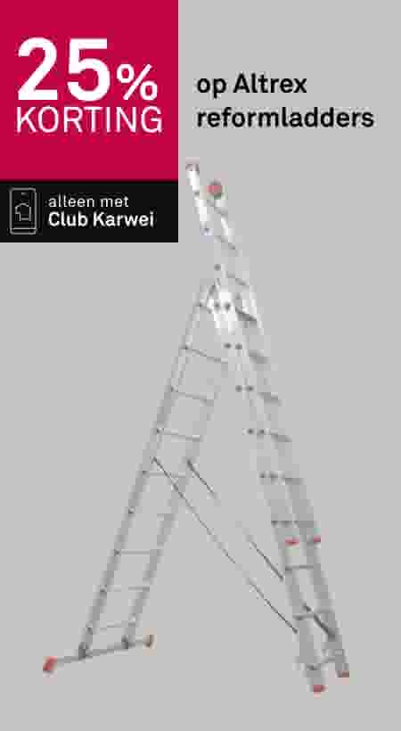 25% korting op Altrex reformladders