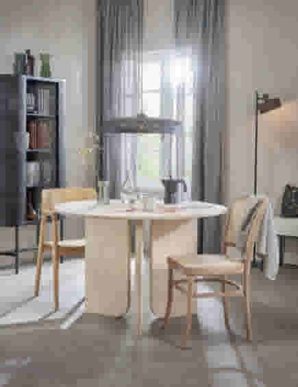 Ronde eikenhouten tafel DIY Karwei