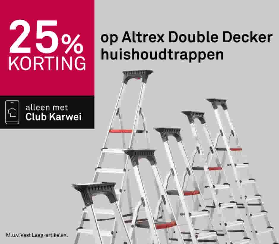 25% korting op Altrex Double Decker huishoudtrappen