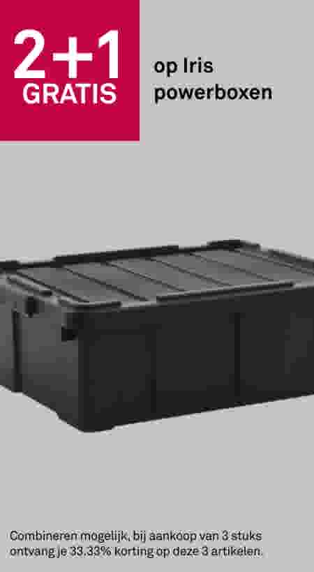 2+1 gratis op Iris powerboxen