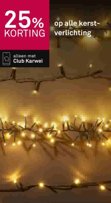 Warme gouden kerstverlichting met 25% korting aanbieding, alleen met Club Karwei lidmaatschap