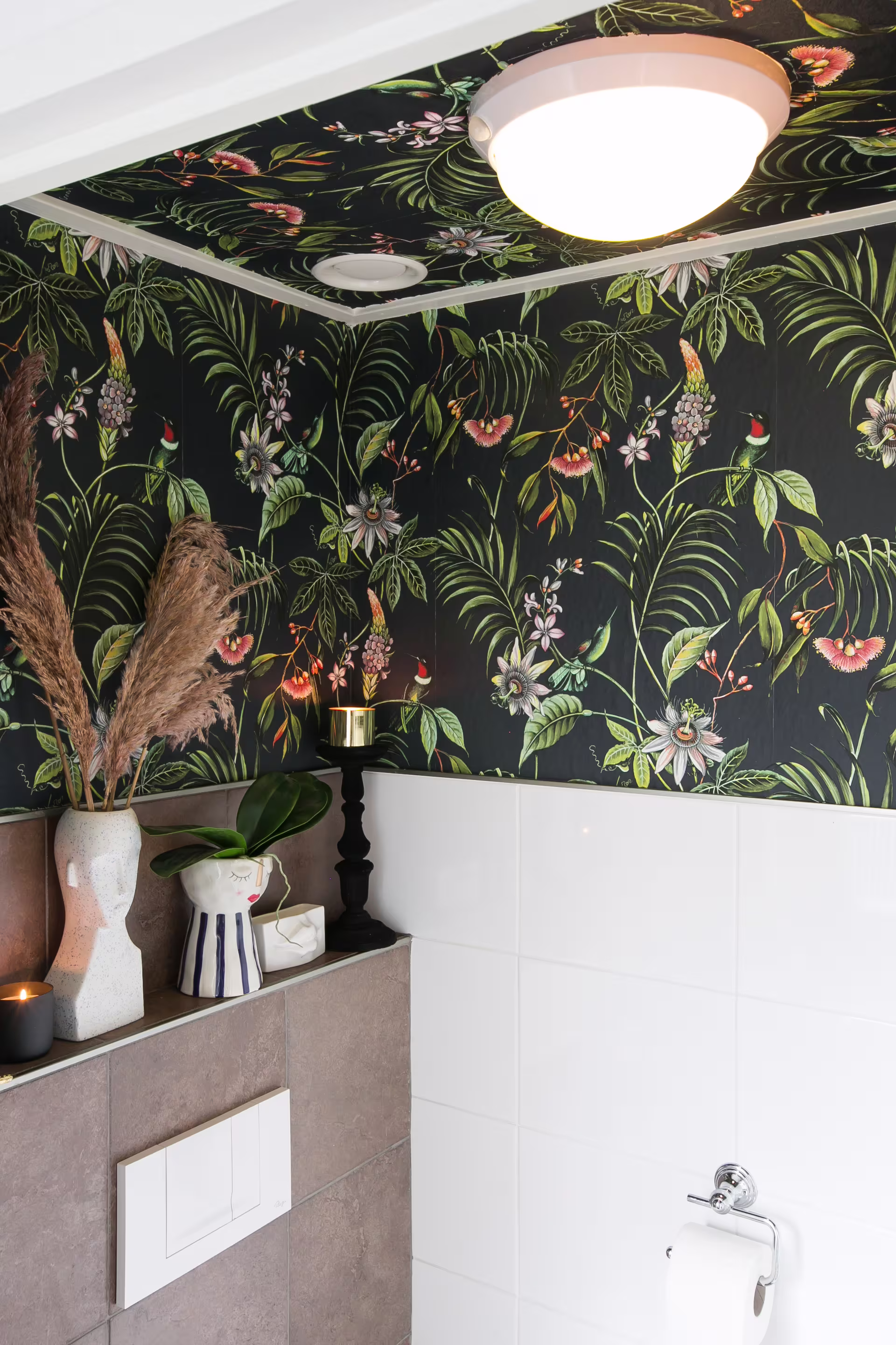 WC pimpen met behang