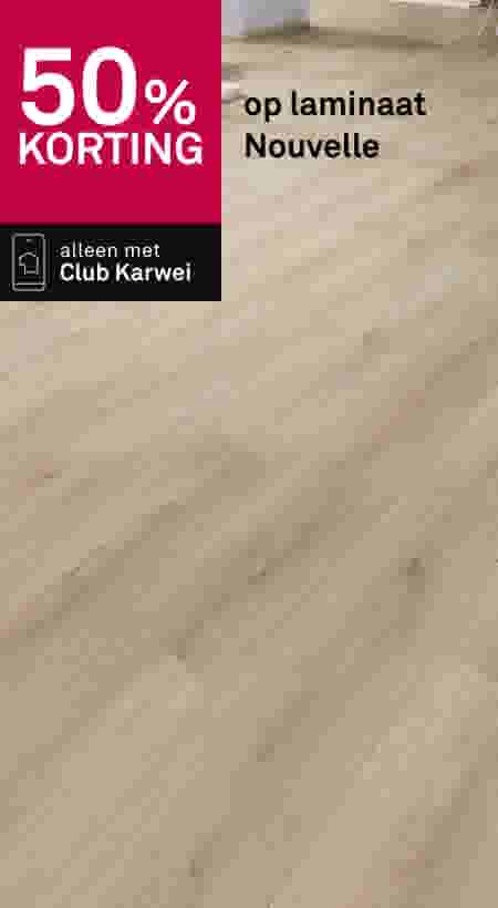 50% korting op laminaat Nouvelle