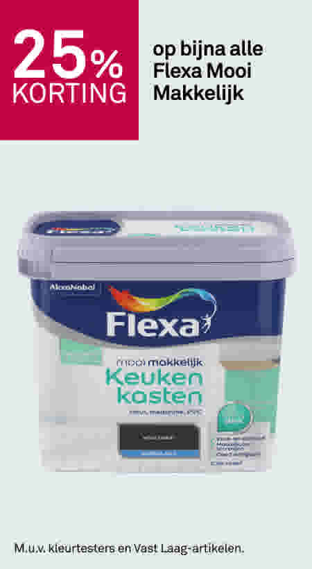 25% korting op bijna alle Flexa Mooi Makkelijk