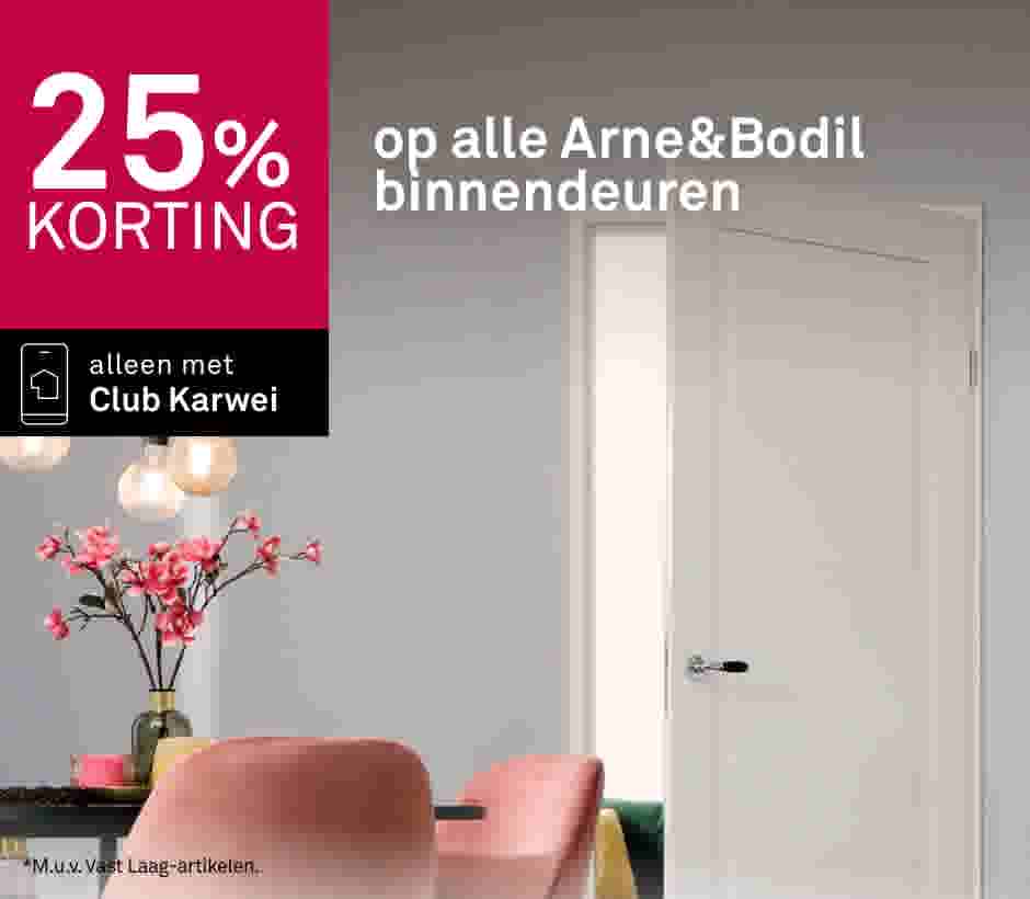 25% korting op alle Arne&Bodil binnendeuren