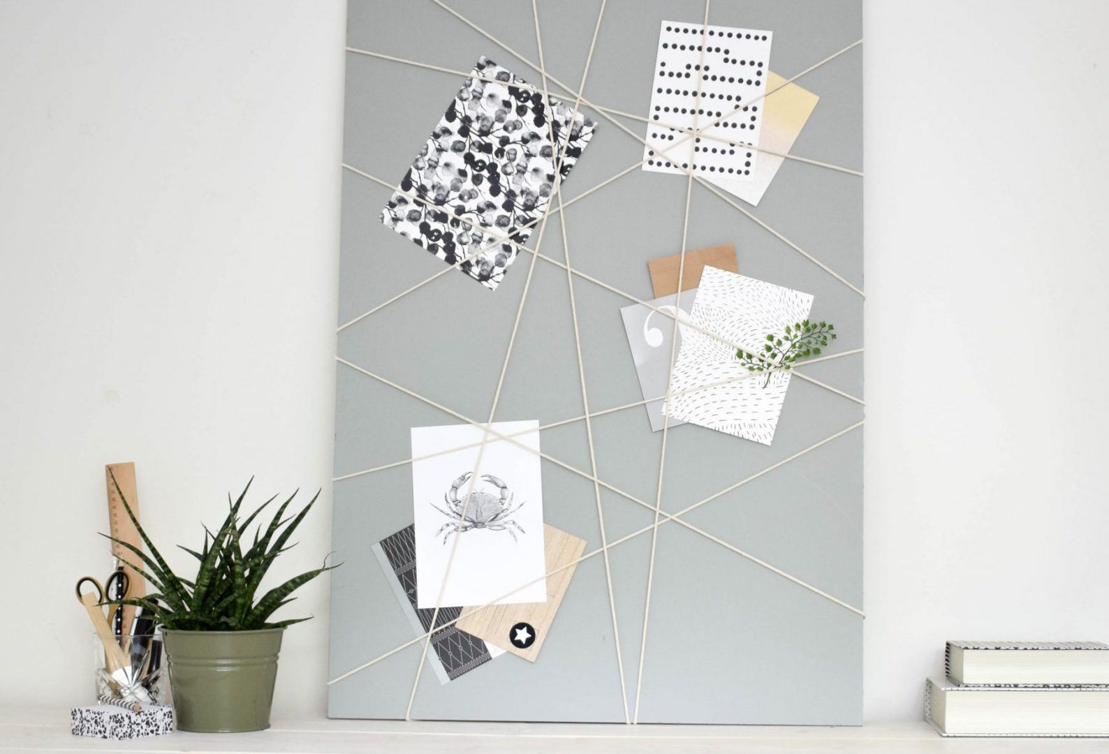 Decoratief memobord maken 