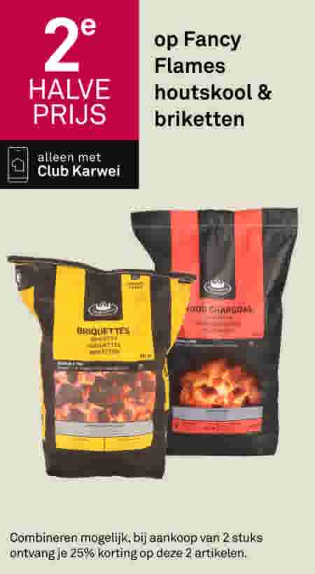 2e halve prijs op Fancy Flames houtskool & briketten