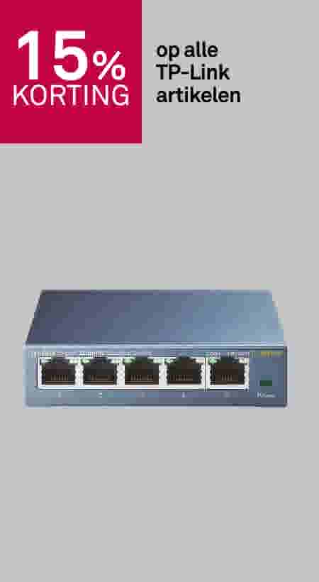 15% korting op alle TP-Link artikelen
