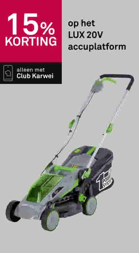 15% korting op het LUX 20V accuplatform