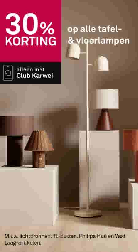 30% korting op alle tafel- & vloerlampen