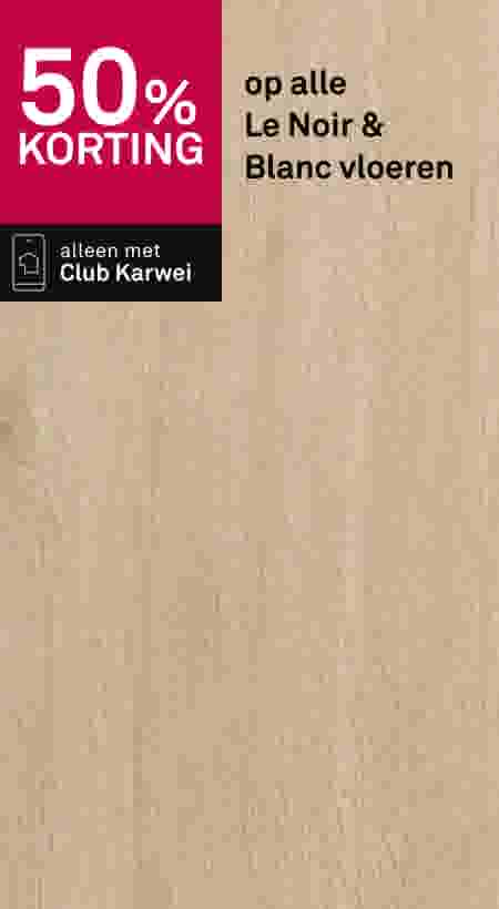 50% korting op alle Le Noir & Blanc vloeren