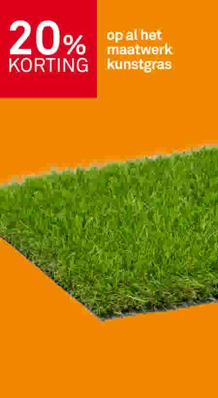 20% korting op al het maatwerk kunstgras
