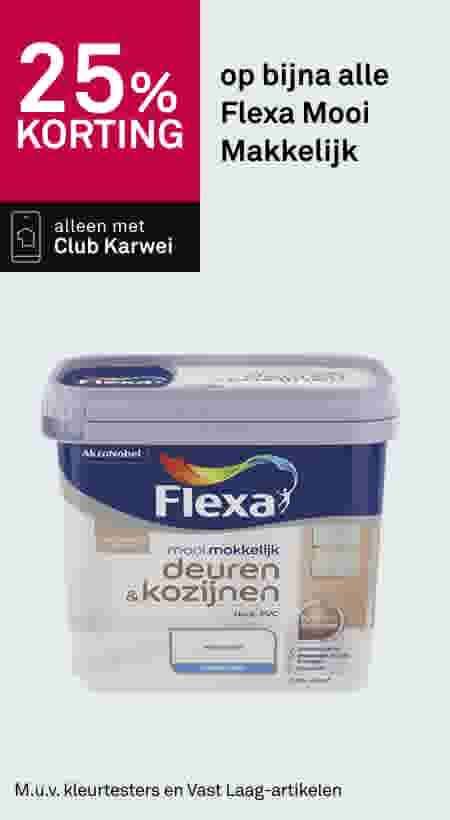 25% korting op bijna alle Flexa Mooi Makkelijk