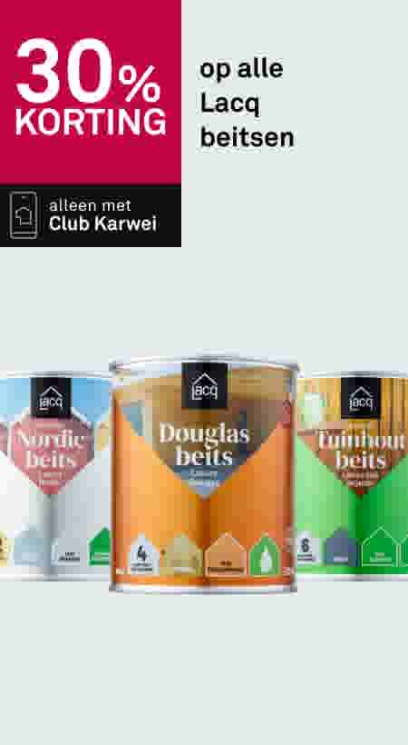 30% korting op alle Lacq beitsen