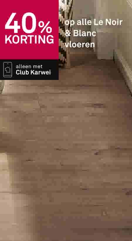40% korting op alle Le Noir & Blanc vloeren