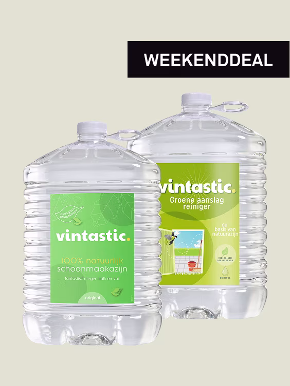 1+1 gratis op Vintastic schoonmaakazijn en groene aanslagreiniger