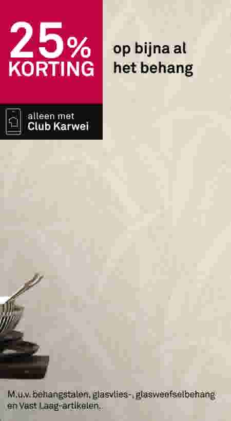 25% korting op bijna al het behang