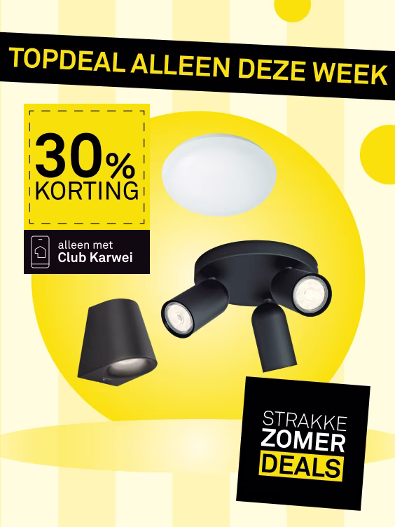 30% korting op bijna alle Philips verlichting