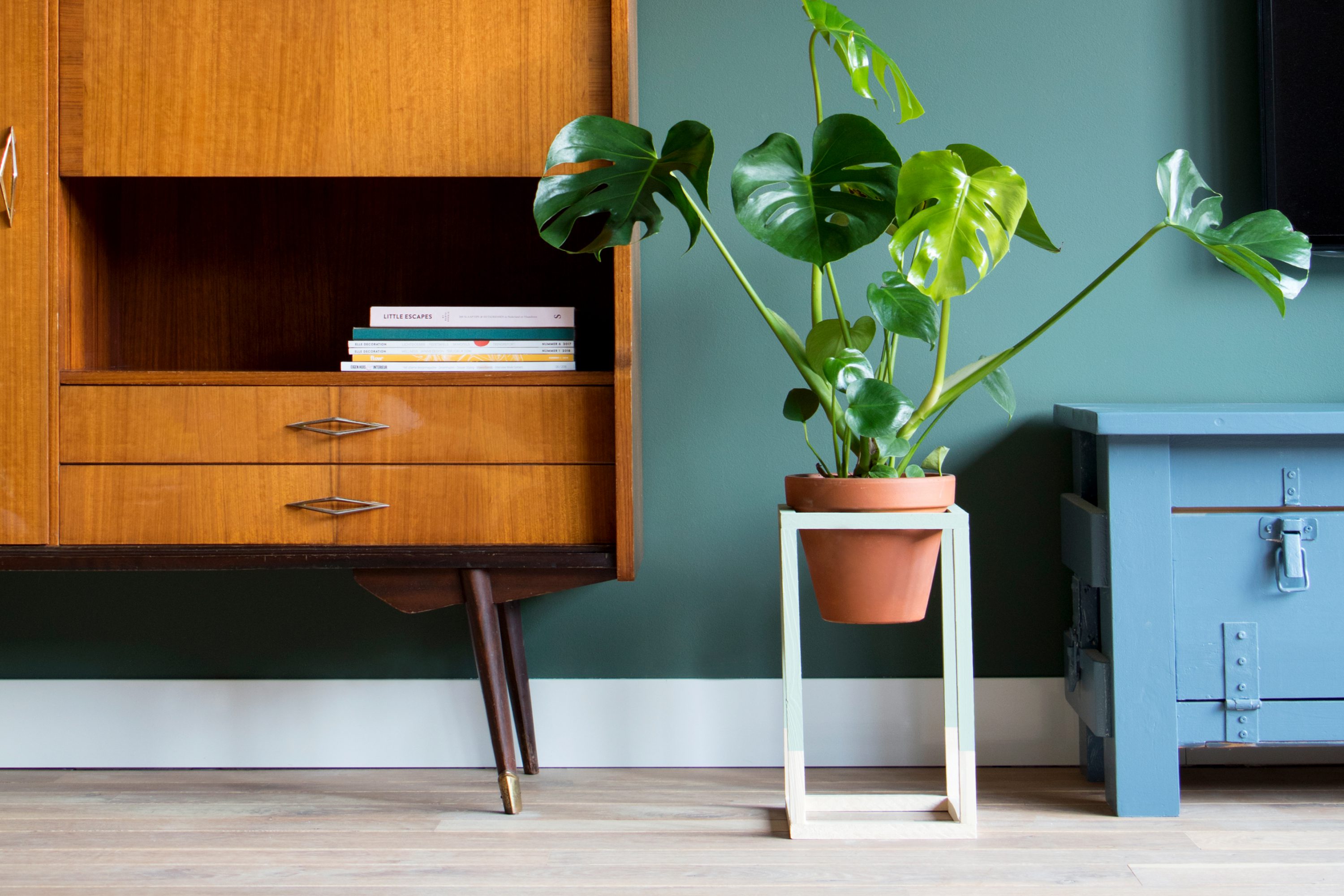 Plantenstandaard van hout maken