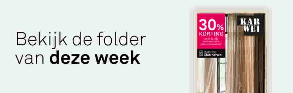 Bekijk de folder van deze week. Karwei folder.