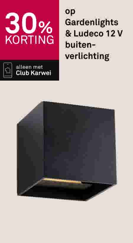 30% korting op Gardenlights & Ludeco 12 V buitenverlichting
